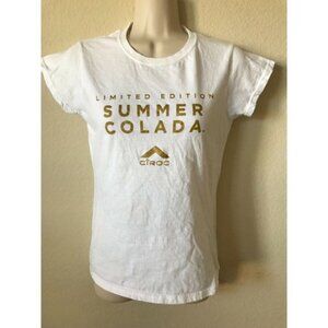 Gildan Sparkle Ciroc Summer Colada Crew Neck Short Sleeve T Shirt Top Size S